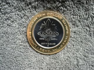 1999 El Dorado Reno $10 Silver Strike - Brew Brothers 1999 - 2000 2