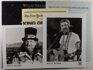 Willie Nelson Stardust Columbia Lp Vg,  Promo W/ Press Kit