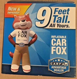 Car Fox Inflatable Carfax 9 Feet Tall Mascot Nib