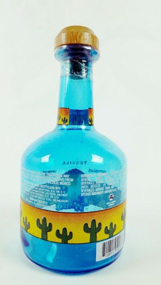 Cabo Wabo Hand Blown Blue Agave Tequila Empty Bottle With Cork Sammy Hagar 750ml 2