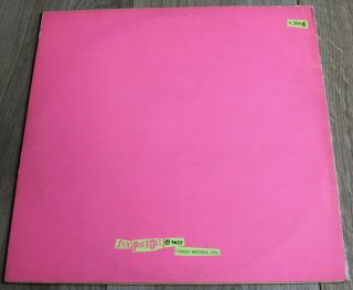 Sex Pistols - Never Mind the Bollocks Here ' s the Sex Pistols (1977) - A VG,  LP 2