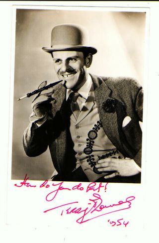 Terry Thomas Comic Actor Signed And Dated Photograph