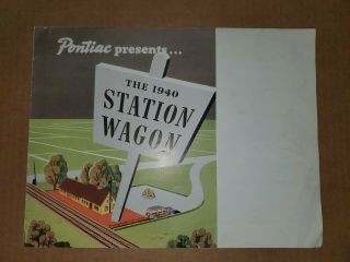 1940 Pontiac Woody Station Wagon Brochure