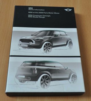 Mini 2008 Paris Cd Press Kit Crossover Concept Cooper Model Range No Brochure