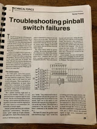 Randy Fromm ' s Arcade School Big Blue Book Technical Information 1991 - 92 4