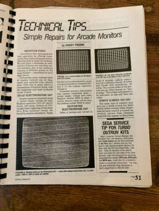 Randy Fromm ' s Arcade School Big Blue Book Technical Information 1991 - 92 5