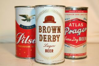 Brown Derby Lager Beer 12 Oz Flat Top - Atlas Brewing Co. ,  Chicago,  Illinois
