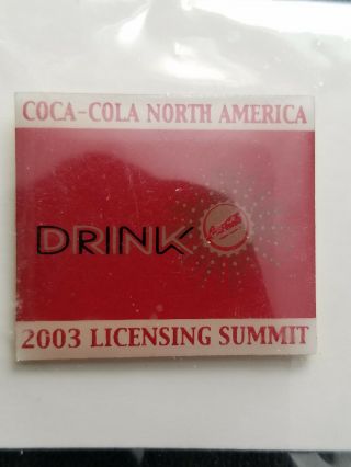 Rare Coca - Cola 2003 Licensing Summit Lapel/tie Pin