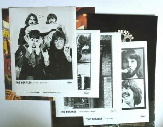 Rock Lp - The Beatles - Reel Music 1982 Emi W/ Inserts W/ Photos Press Kit Vg,