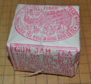 Very Old Packet Chinese Gun Jam Tea Pang Yu Tai Iung Kee Co.  Hong Kong