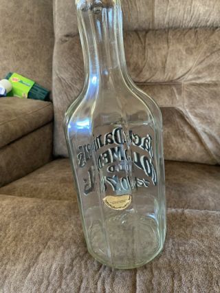 JACK DANIELS GOLD MEDAL OLD NO 7 TENNESSEE WHISKEY BOTTLE DECANTER EUC 2