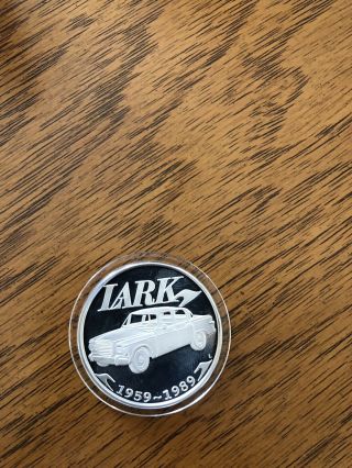 Studebaker Drivers Club 1 Coin Lark 1 Troy Ounce 999 Fine Silver Coin