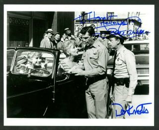 Don Knotts Jean Carson Andy Griffith Signed Autograph 8 X 10 Photo D.  2005 2006