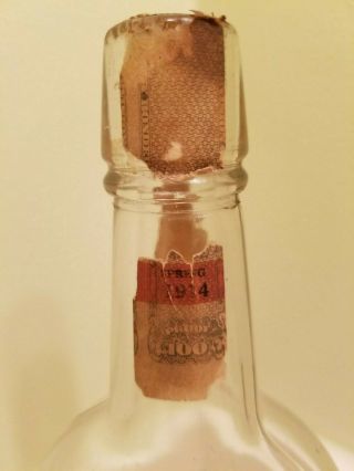 Antique OLD GLORY Whiskey Labeled Quart Bottle 3