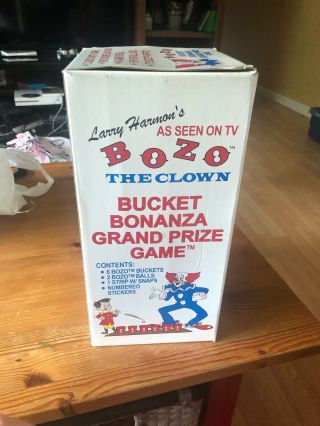 Bozo The Clown Bucket Bonanza Grand Prize Game Cups And Ball 3