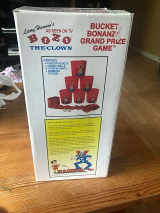 Bozo The Clown Bucket Bonanza Grand Prize Game Cups And Ball 4