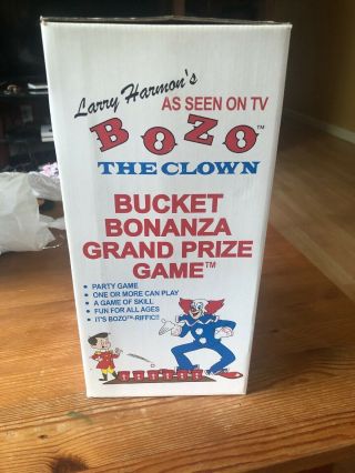 Bozo The Clown Bucket Bonanza Grand Prize Game Cups And Ball 5