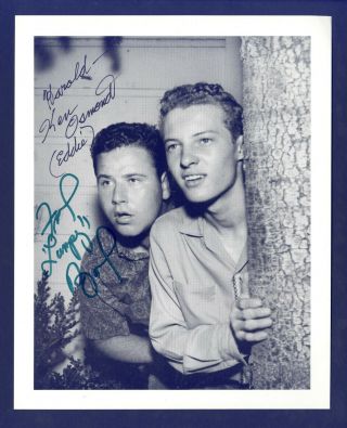 Ken Osmond Frank Bank Leave It To Beaver Signed (2) Autographed 8 X 10 Photo