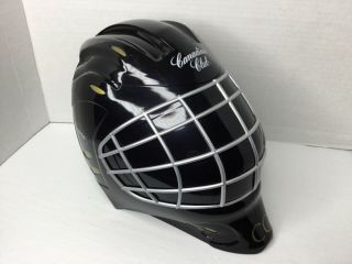 Canadian Club Whiskey Goalie Mask Shaped Ice Bucket Barware Sports Ice Bucket
