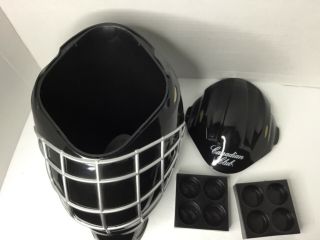 Canadian Club Whiskey goalie mask shaped ice bucket barware sports ice bucket 5