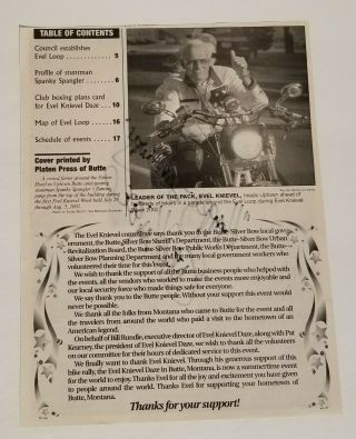 Evel Knievel Daredevil - Hand Signed Autographed Black And White Paper Flyer 7