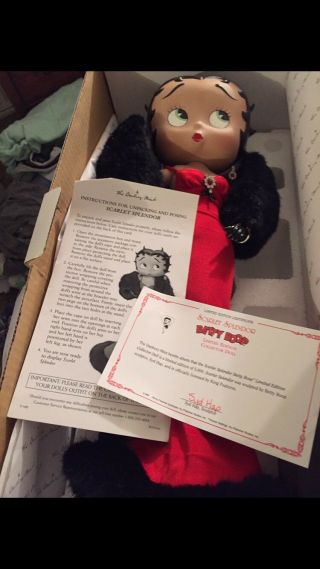 Scarlet Splendor Betty Boop Collector Doll