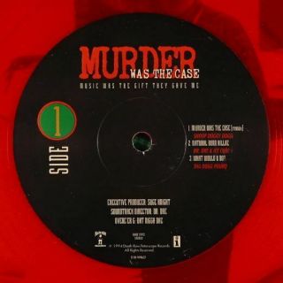 V/A (ft Snoop) - Murder Was The Case (XMas) 2xLP - Death Row Red/Green VG,  PROMO 2