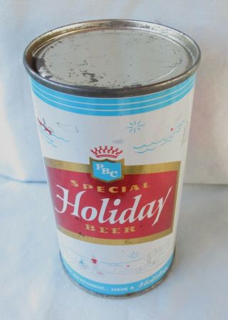 Vintage Holiday Special 12 Oz Flat Top Beer Can - Potosi Brewing Co.  Wisconsin