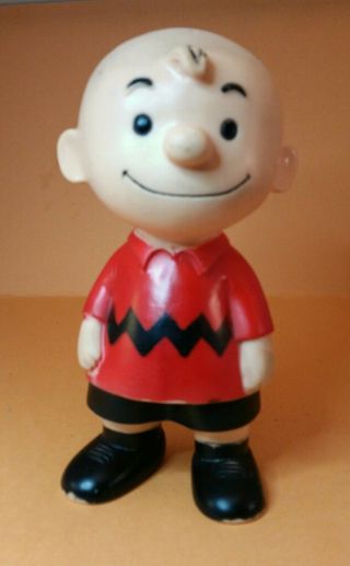 Vintage Hungerford United Features Syndicate Charlie Brown Vinyl/rubber Doll