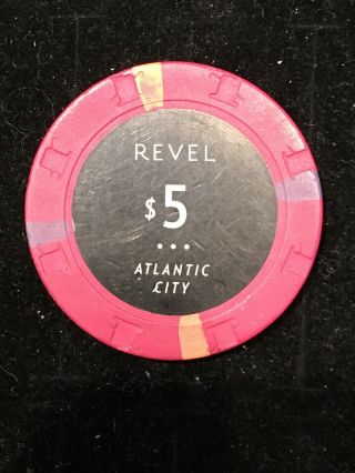 Revel Casino $5 Chip Atlantic City Jersey Poker Blackjack Vintage