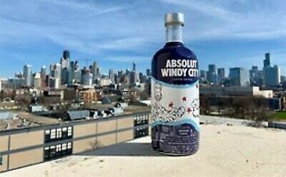 Absolut Windy City Chicago Limited Edition Bottle Rare Illinois Olny