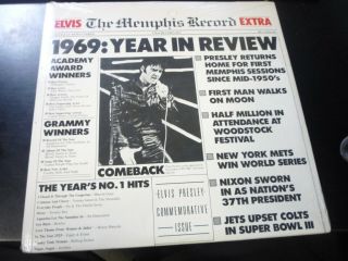 Elvis Presley Vinyl Lp 1969 The Year In Review 2 Record Set Factory