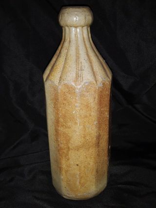 RARE Dr.  Cronk ' s Sarsaparilla Beer Stoneware Bottle c.  1840 ' s - 1860 ' s 3