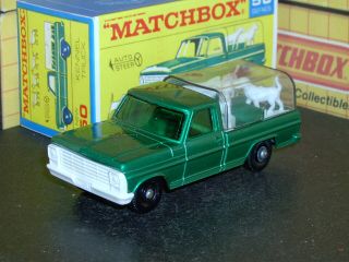Matchbox Lesney Ford Kennel Truck 50 C1 White Grille Dogs Sc1 Vnm Crafted Box