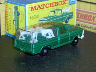 Matchbox Lesney Ford Kennel Truck 50 c1 white grille dogs SC1 VNM crafted box 2