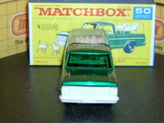 Matchbox Lesney Ford Kennel Truck 50 c1 white grille dogs SC1 VNM crafted box 5