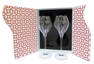Taittinger Champagne Premium 16oz Flutes In Taittinger Gift Box Bnib Mothers Day