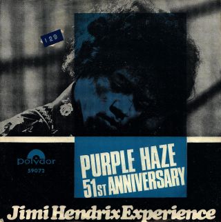 Jimi Hendrix Experience: Purple Haze (´67 / Scarce Orig.  Norwegian 7 ")