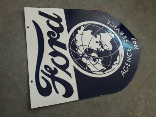 Porcelain Ford 1947 Enamel Sign 24 X 18 Inches