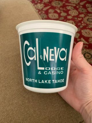 Vintage The Club Cal Neva Lodge & Casino Lake Tahoe Slots Coin Token Cup (jl)