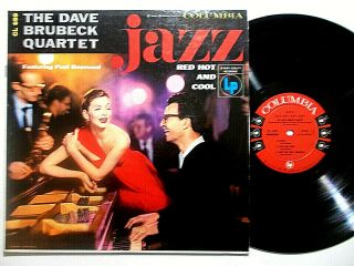 Dave Brubeck Quartet - Jazz: Red Hot And Cool 1955 Lp,  Paul Desmond Nm Minus