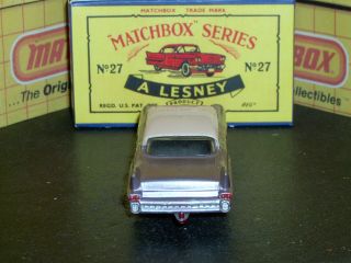 Matchbox Lesney Cadillac 60 Special 27 cX lilac clrwin 20SPW SC6 VNM crafted box 6