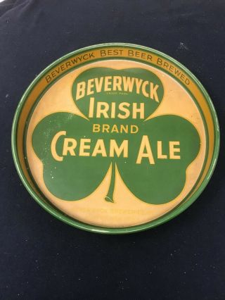 Vintage Beverwyck Irish Brand Cream Ale 130s Beer Tray
