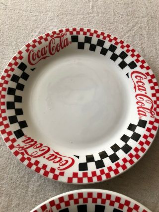 4 Coca Cola Plates by Gibson 1996 7 1/2 