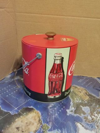 Vintage Coca Cola Ice Bucket Delicious & Refreshing
