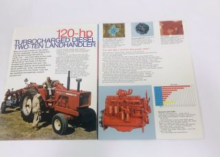 1970 - 73 ALLIS - CHALMERS 210 TWO - TEN LANDHANDLER TRACTOR 6 Page Fold Out Brochure 4