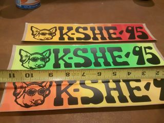 12 Early KSHE 95 Retro Bumper Stickers Decal STL Radio Sweet Meat 3