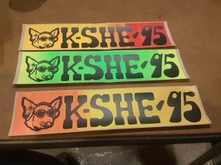 12 Early KSHE 95 Retro Bumper Stickers Decal STL Radio Sweet Meat 4