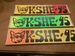 12 Early KSHE 95 Retro Bumper Stickers Decal STL Radio Sweet Meat 5