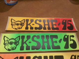 12 Early KSHE 95 Retro Bumper Stickers Decal STL Radio Sweet Meat 6